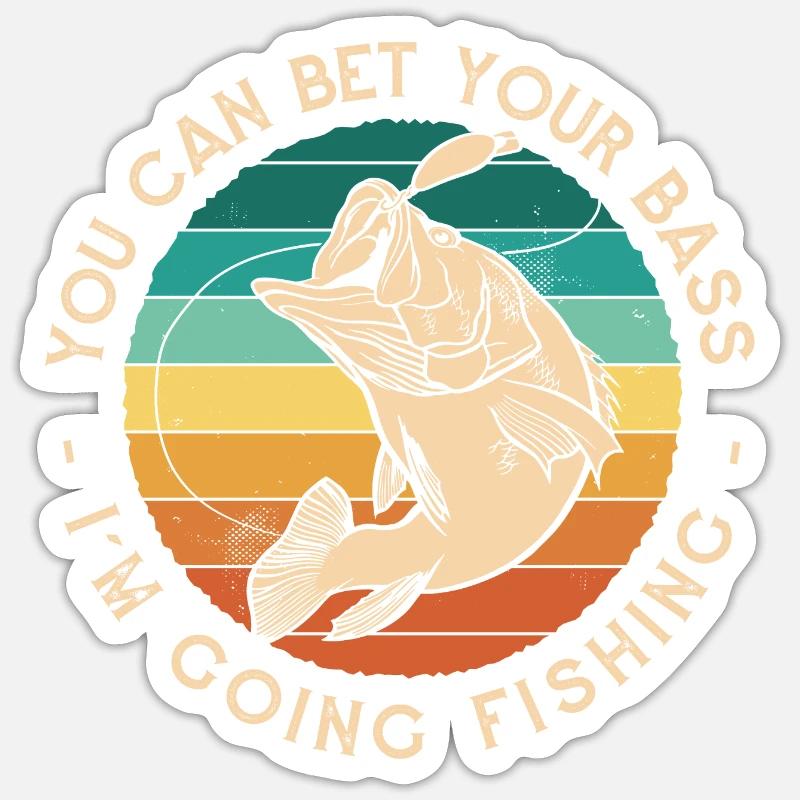 fresh fish - Sticker size S (10 x 10 cm) - white matte
