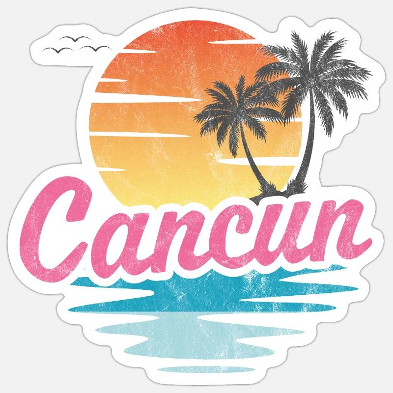 Cancun Sticker size S (10 x 10 cm)