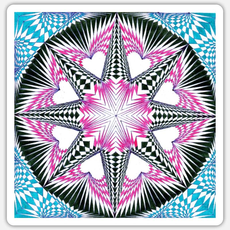 LMNArt - Sticker taille S (10 x 10 cm) - blanc mat