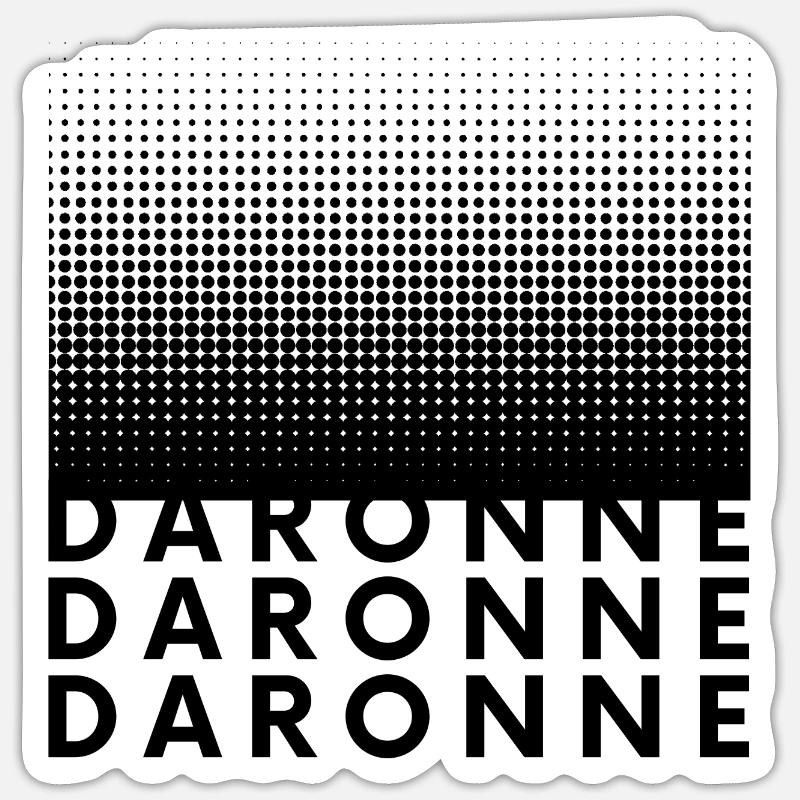 DARONNE - Sticker size S (10 x 10 cm) - white matte
