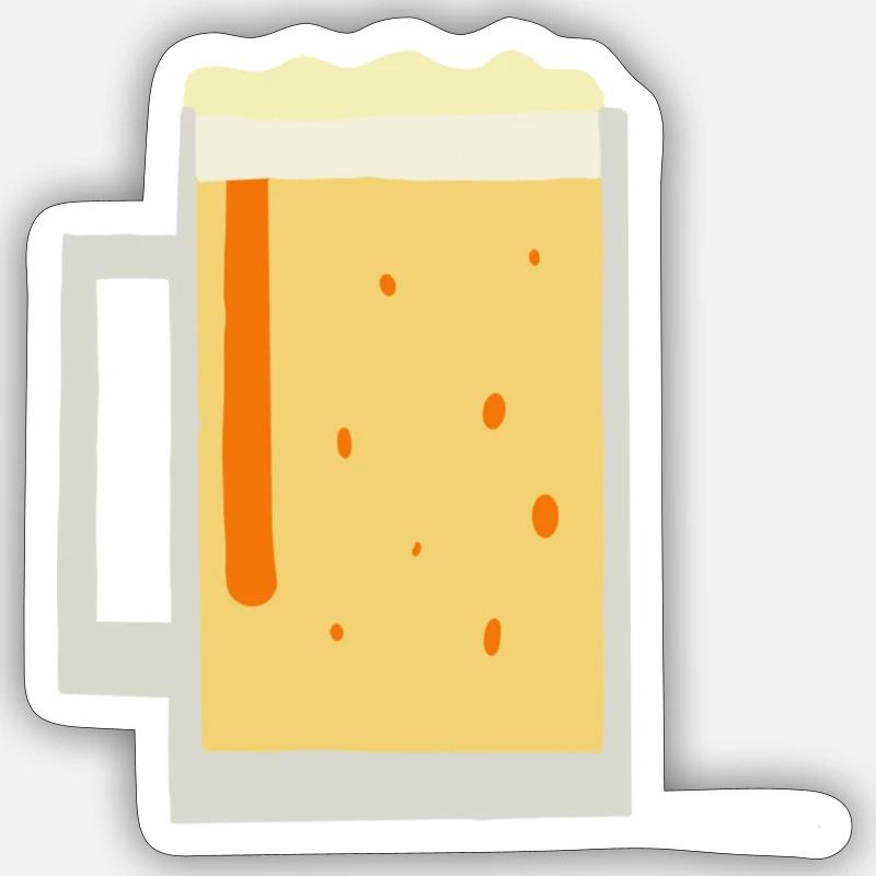 Bier Sticker Größe S (10 x 10 cm)