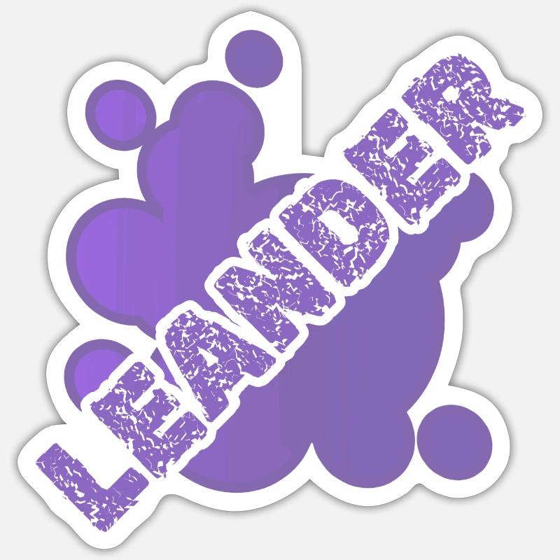First name Leander Sticker size S (10 x 10 cm)
