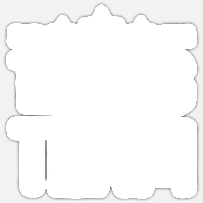 Tuning Team Tuner - Sticker size S (10 x 10 cm) - white matte
