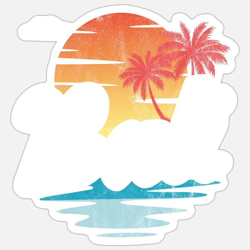 Bali - Sticker taille S (10 x 10 cm) - blanc mat