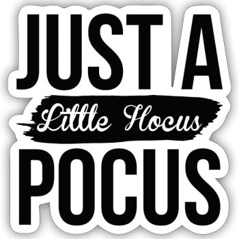 Hucus pocus - Sticker Größe S (10 x 10 cm) - Mattweiß - Vorne