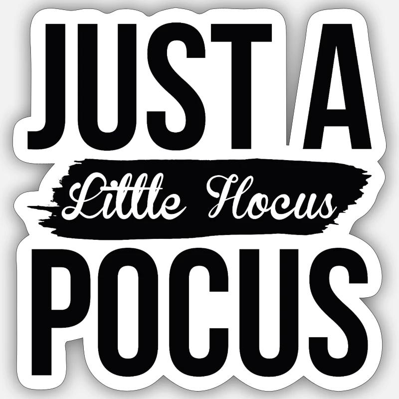 Hucus pocus - Sticker taille S (10 x 10 cm) - blanc mat