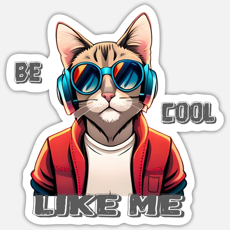 sois cool comme moi 2 Sticker taille S (10 x 10 cm)