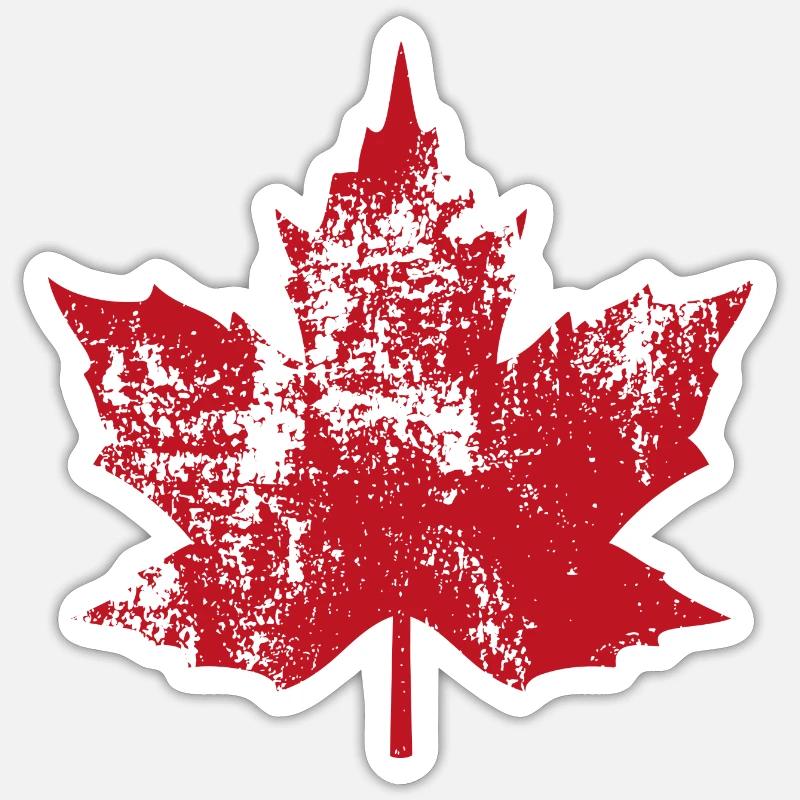 Maple - Sticker size S (10 x 10 cm) - white matte