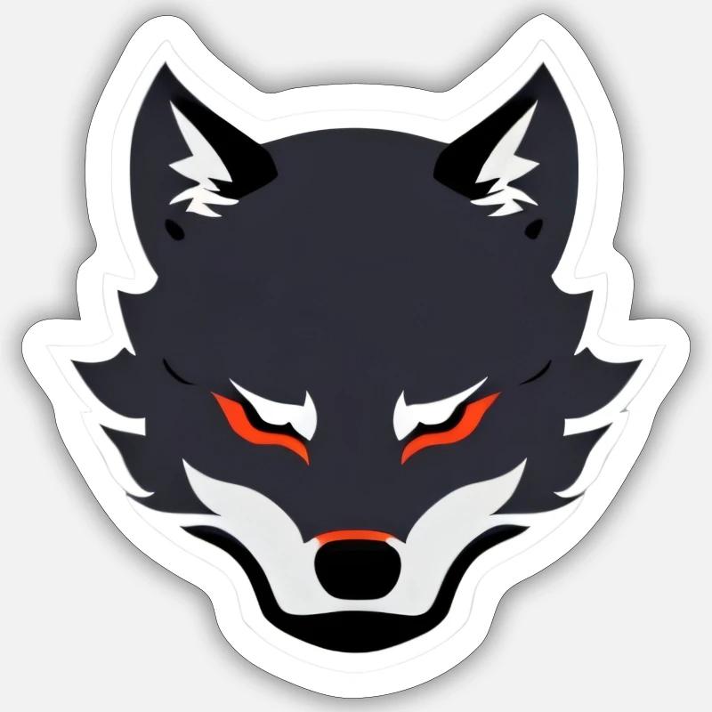 Wolf Sticker Größe S (10 x 10 cm)