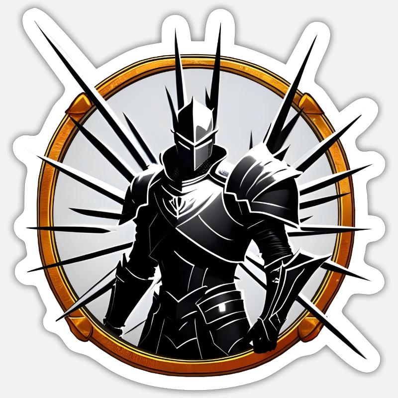 Fierce knight Sticker size S (10 x 10 cm)