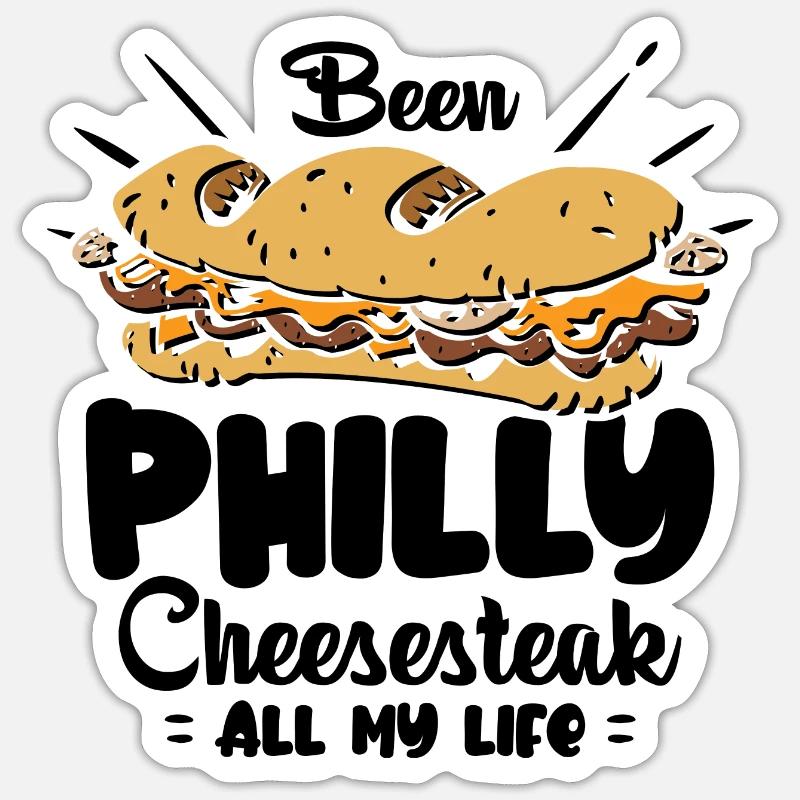 Philly Breakfast Sandwich Sticker Größe S (10 x 10 cm)