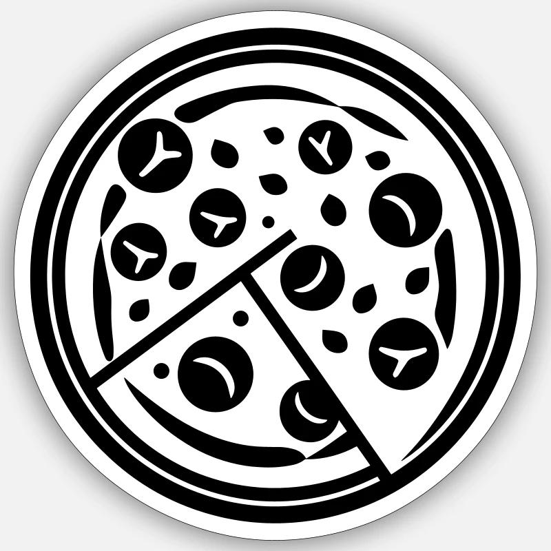 pizza Sticker size S (10 x 10 cm)