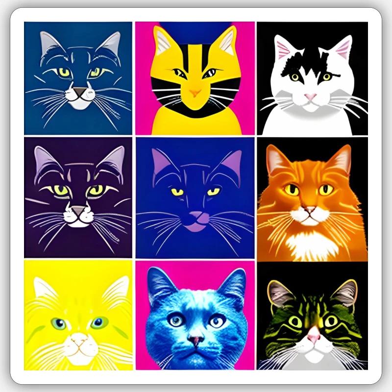 A008 - Sticker Größe S (10 x 10 cm) - Mattweiß