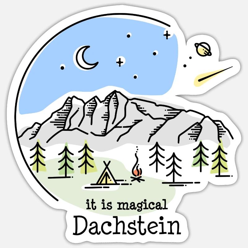 Hoher Dachstein Massif Ramsau Randonnée Sticker taille S (10 x 10 cm)