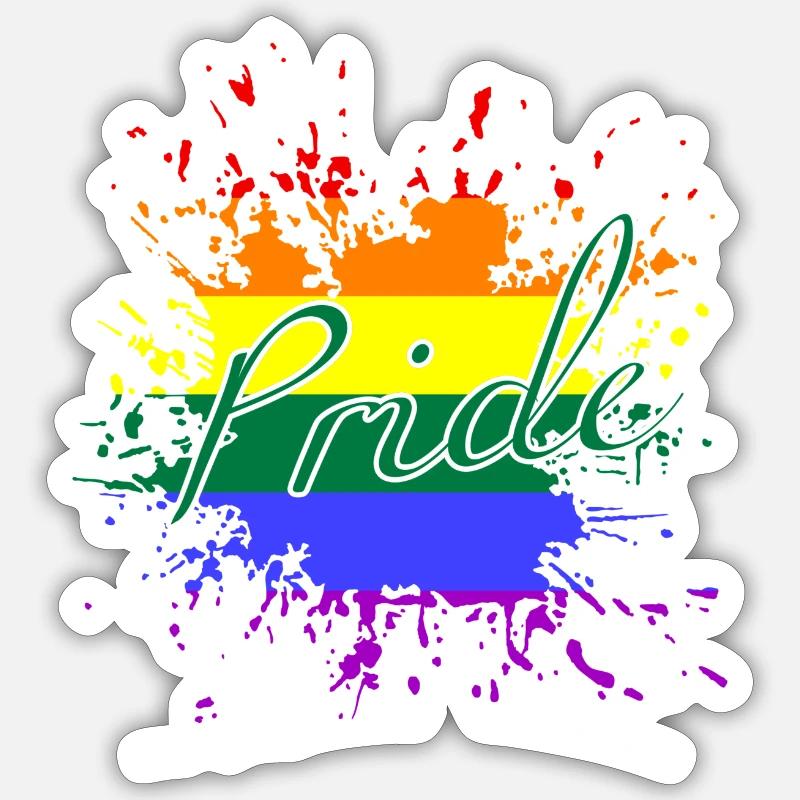 LGBTQ, Regenbogen, Pride, CSD Sticker Größe S (10 x 10 cm)
