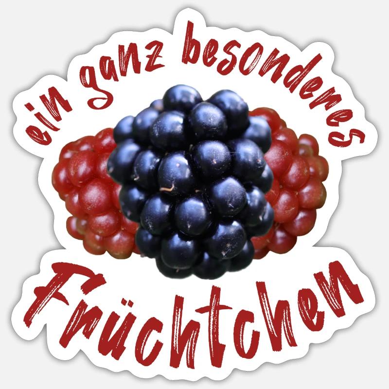 Früchtchen Brombeeren Beeren Sticker Größe S (10 x 10 cm)