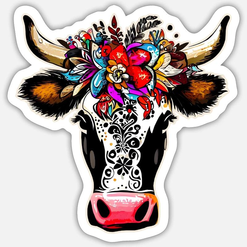 Muh-tiful II Sticker Größe S (10 x 10 cm)