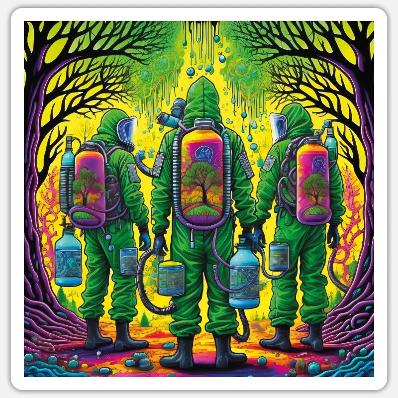 Breathing Trees Sticker size S (10 x 10 cm)