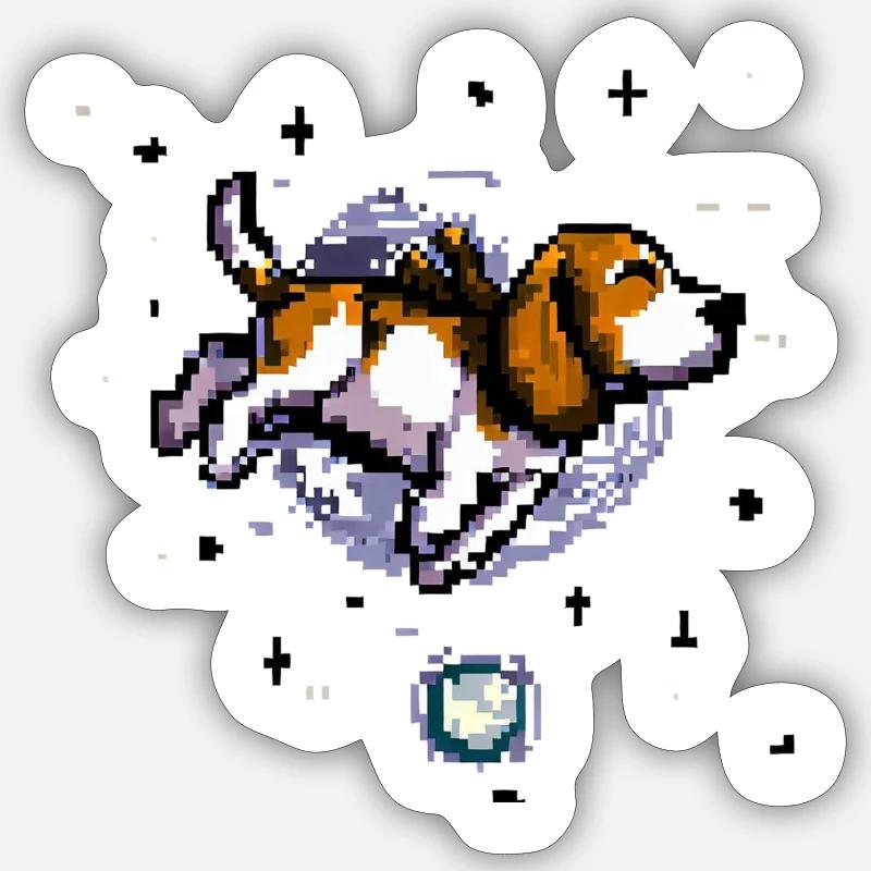 Beagle - Sticker size S (10 x 10 cm) - white matte