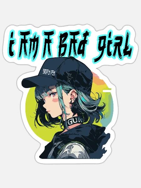 I am a Bad Girl - Sticker Größe S (10 x 10 cm) - Mattweiß