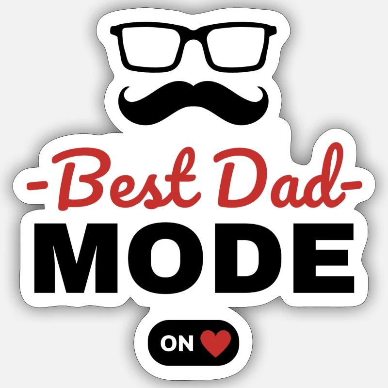 Bester Papa Sticker Größe S (10 x 10 cm)