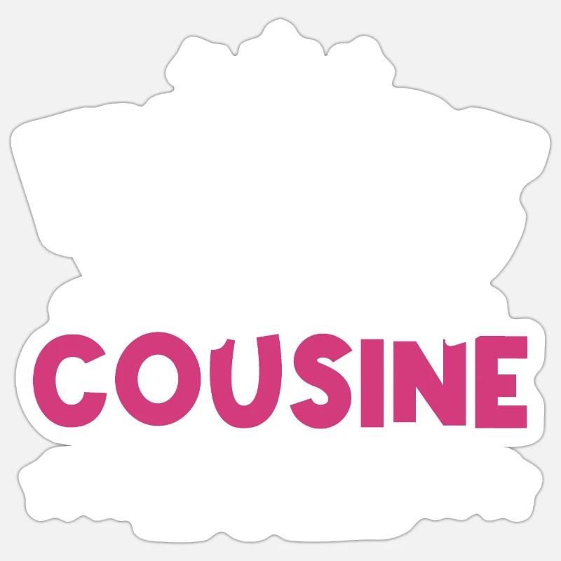 Future super cousine 2025 Sticker taille S (10 x 10 cm)