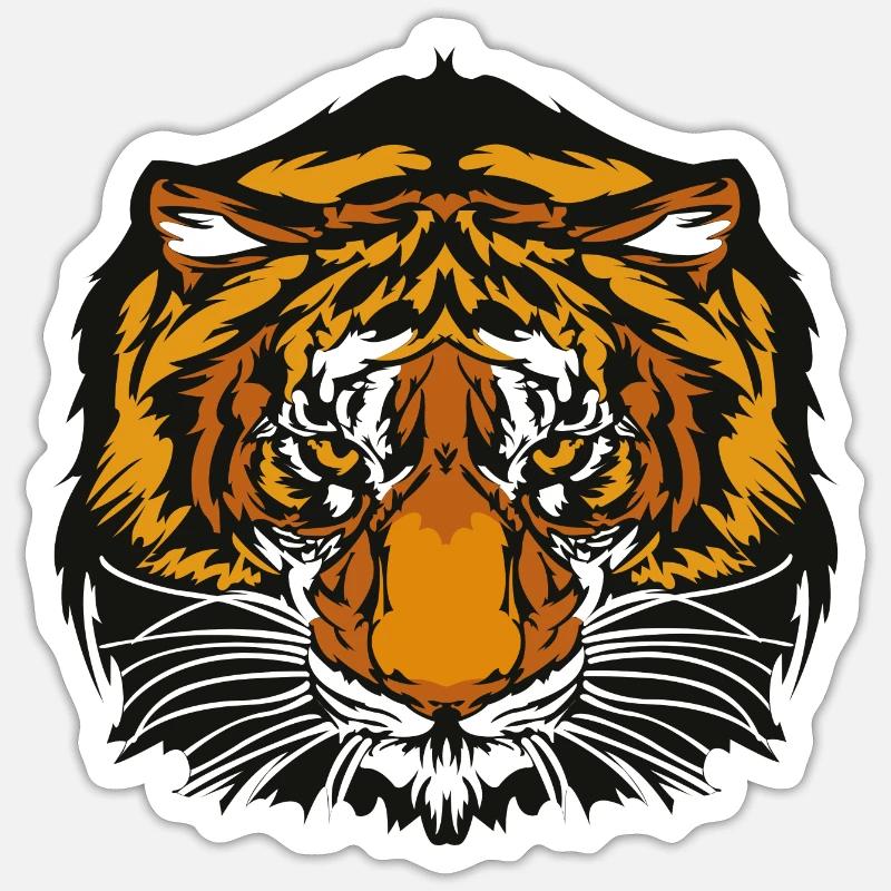 Wildtiere - Sticker Größe S (10 x 10 cm) - Mattweiß