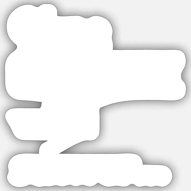 Ohne Creatine wird schwer Sticker Größe S (10 x 10 cm)