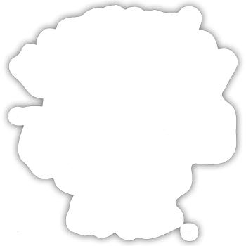 Harmonica style main squelette harmoniciste - Sticker taille S (10 x 10 cm) - blanc mat - Devant