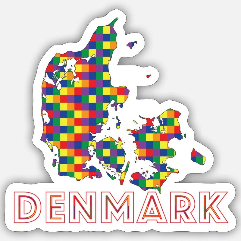 Dänemark Stolz Sticker Größe S (10 x 10 cm)