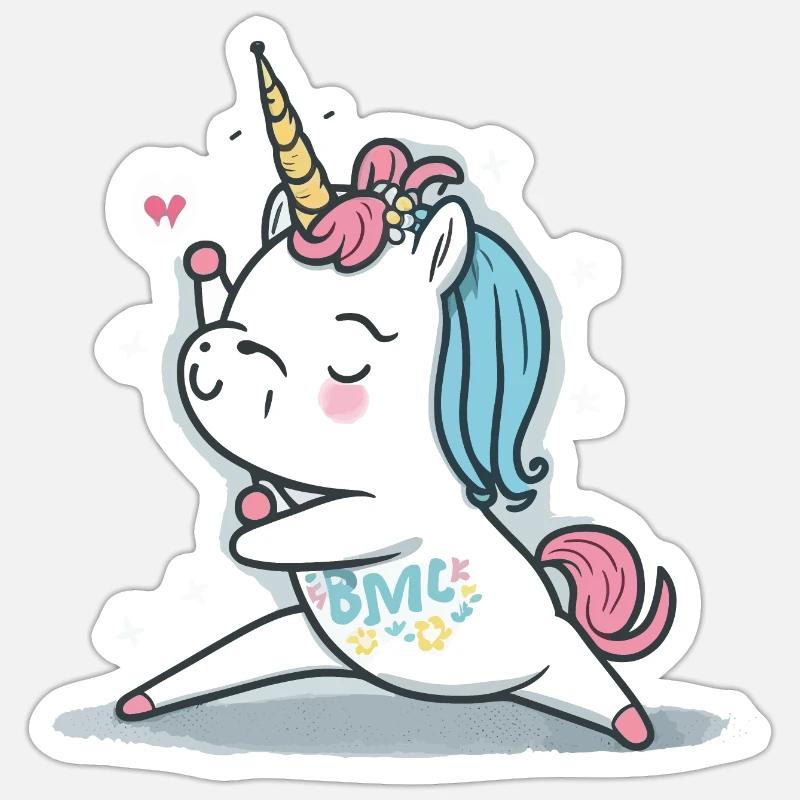 Mystical Meditation - Sticker size S (10 x 10 cm) - white matte