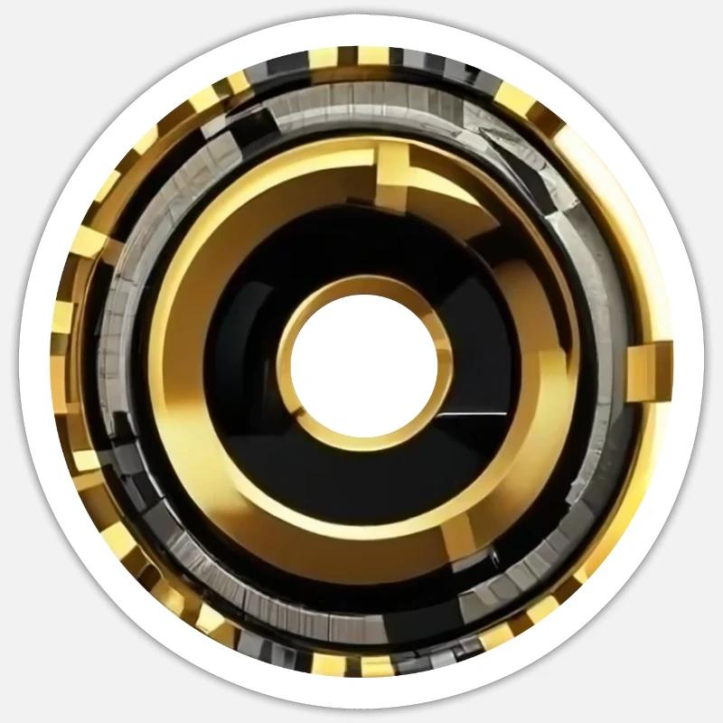 Réacteur Arc Quantique - Sticker taille S (10 x 10 cm) - blanc mat