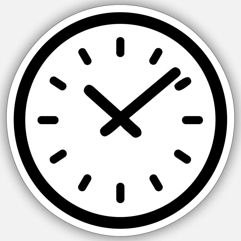 chronometer - Sticker size S (10 x 10 cm) - white matte