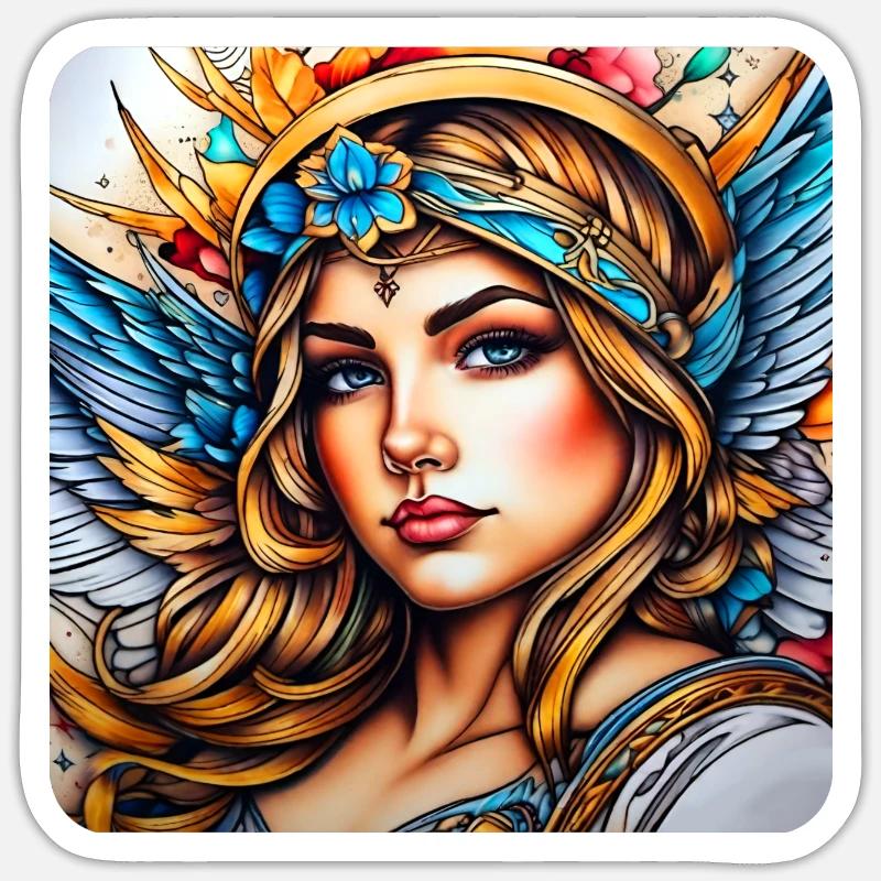 Engel Sticker Größe S (10 x 10 cm)