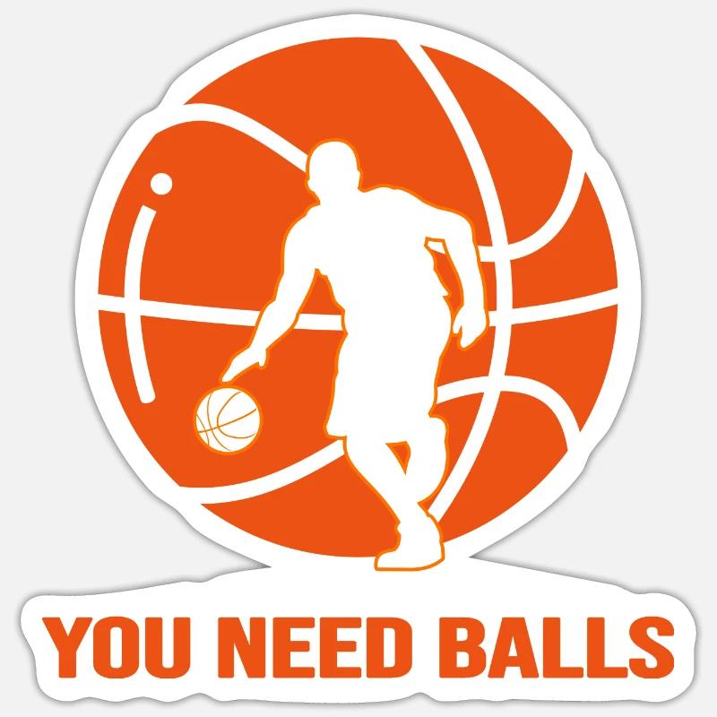 Le basketteur Slamdunk rebond de basket-ball Sticker taille S (10 x 10 cm)