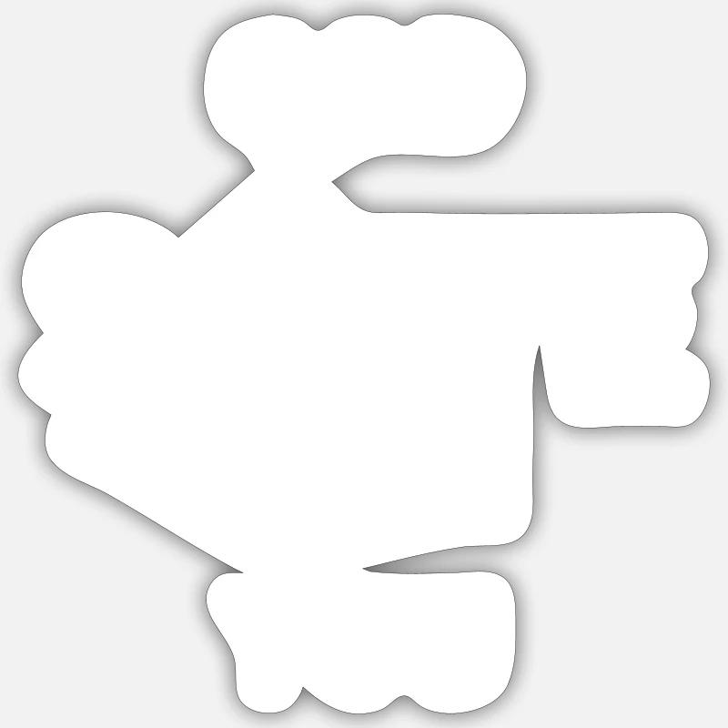 God save you white Sticker Größe S (10 x 10 cm)