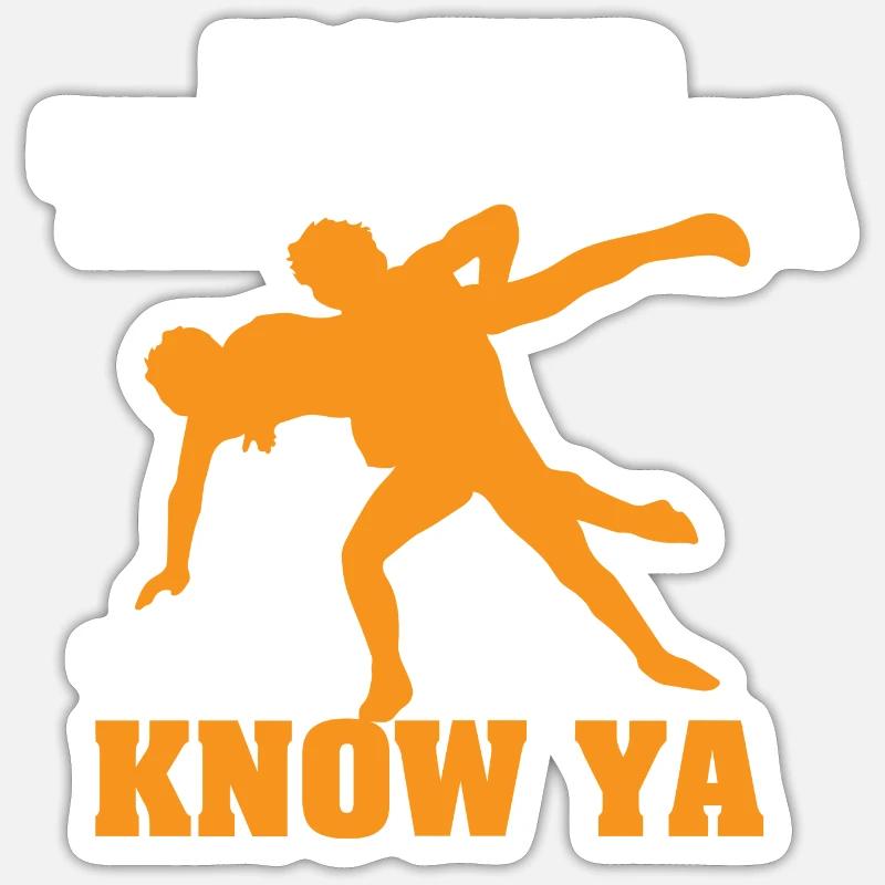 I'd Rather Throw Ya - Sticker Größe S (10 x 10 cm) - Mattweiß