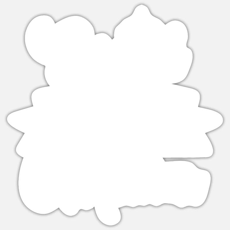 Mutter Spruch Geschenk Mama Muttertag - Sticker Größe S (10 x 10 cm) - Mattweiß