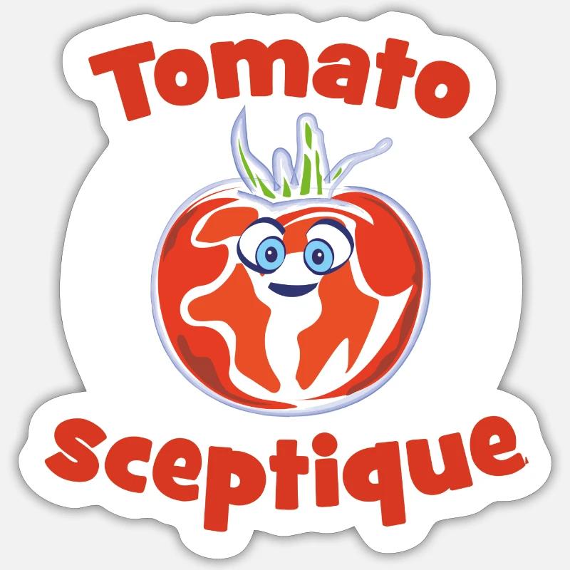 Tomato Skeptical Sticker size S (10 x 10 cm)