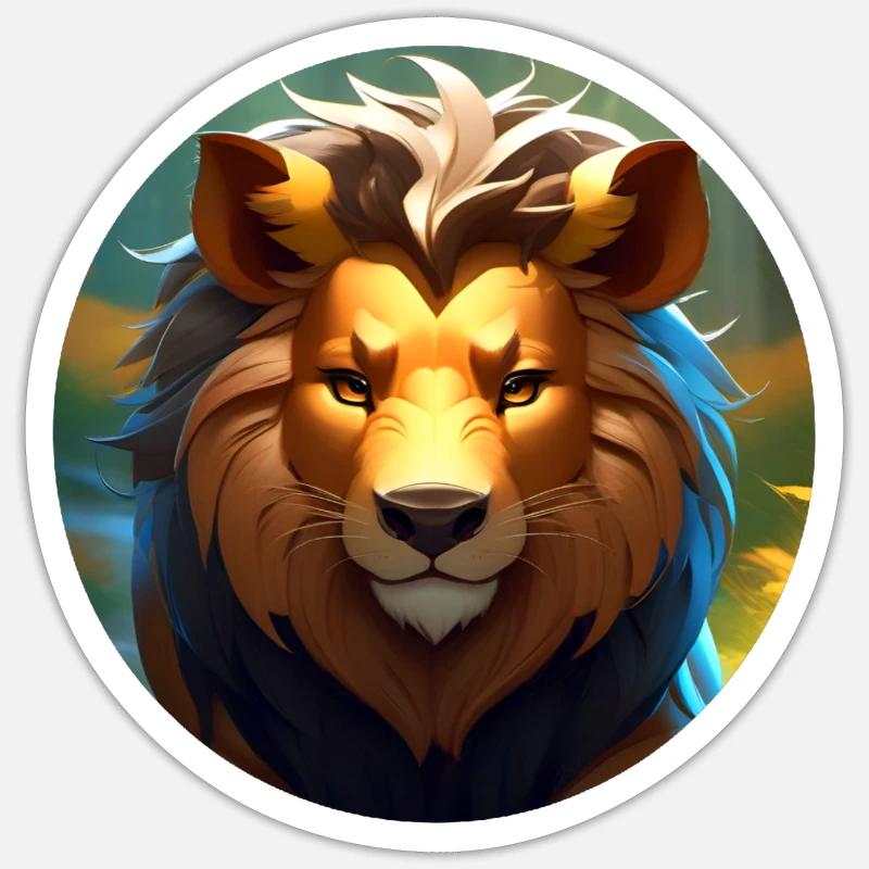 Proud Lion Sticker size S (10 x 10 cm)