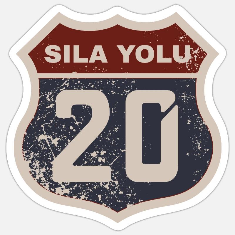 Denizli - Sticker taille S (10 x 10 cm) - blanc mat