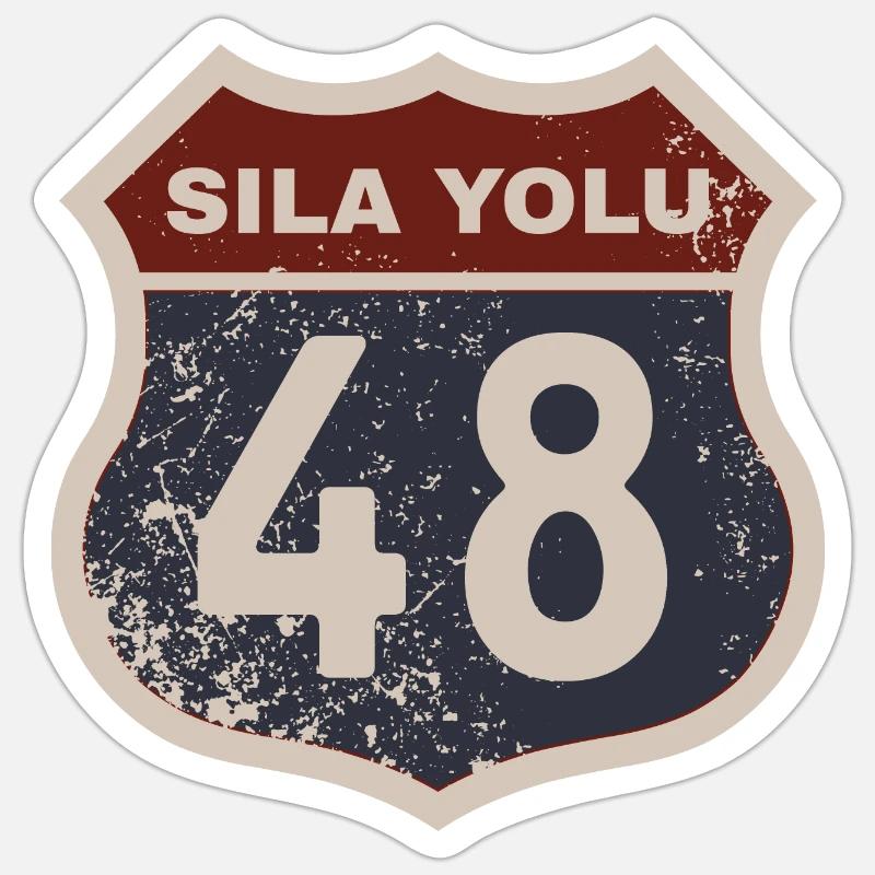 Muğla - Sticker size S (10 x 10 cm) - white matte