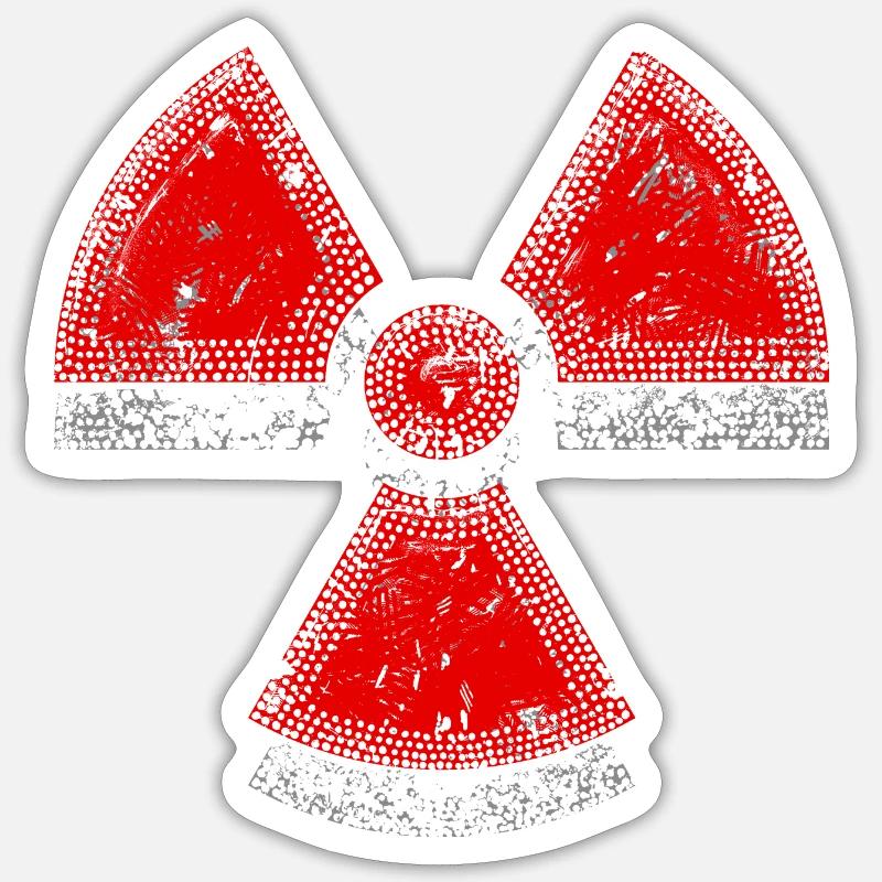 Radioactive - Sticker size S (10 x 10 cm) - white matte