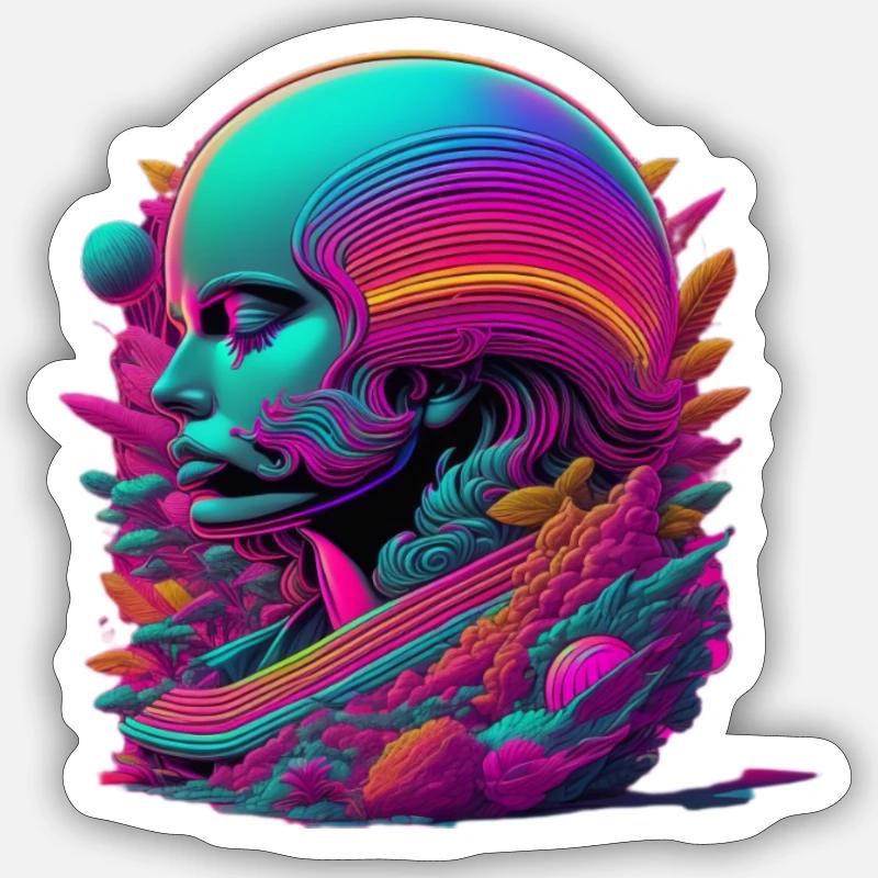 Dribble Head Sticker size S (10 x 10 cm)