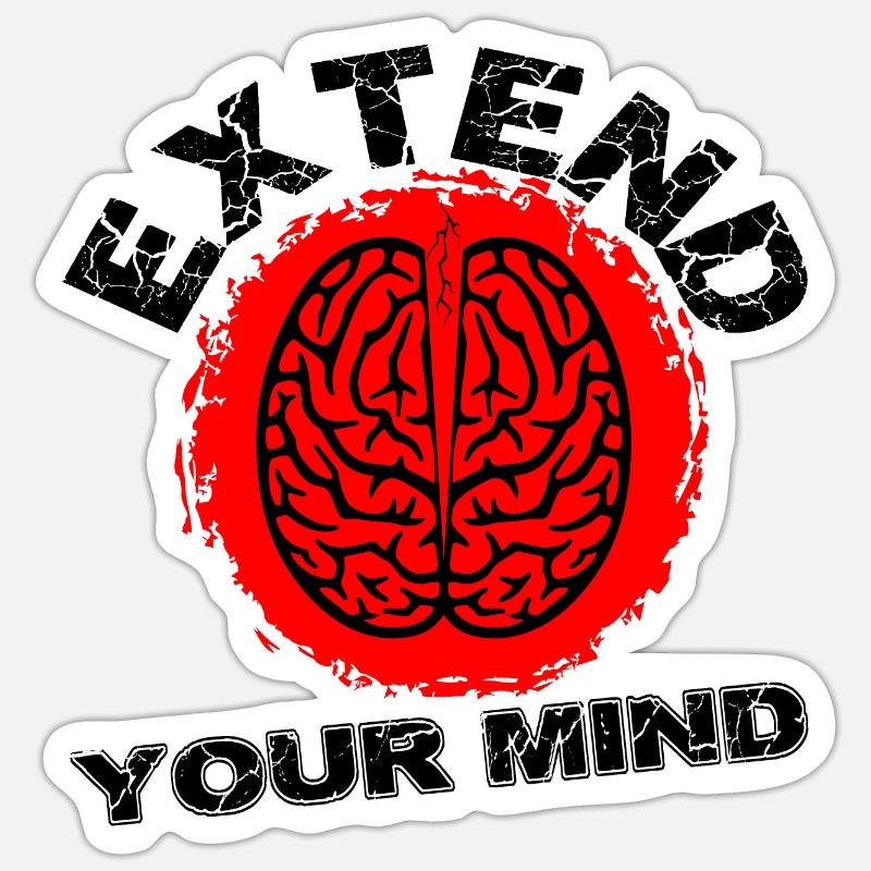 EXTEND YOUR MIND Sticker taille S (10 x 10 cm)