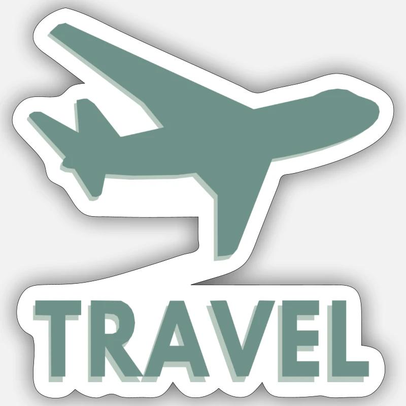 Reise - Sticker Größe S (10 x 10 cm) - Mattweiß