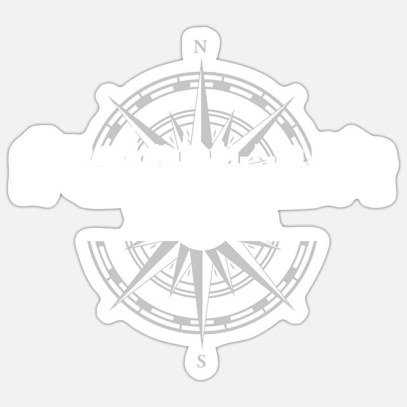 Skyline Hamm - Sticker Größe S (10 x 10 cm) - Mattweiß