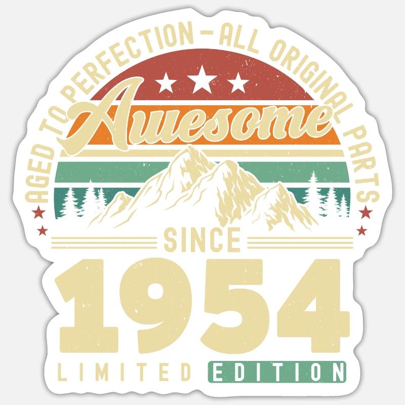 Great since 1954 - Sticker size S (10 x 10 cm) - white matte