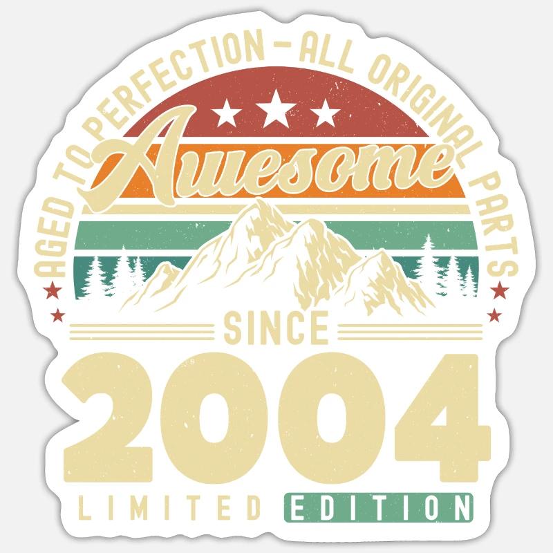 Great since 2004 - Sticker size S (10 x 10 cm) - white matte