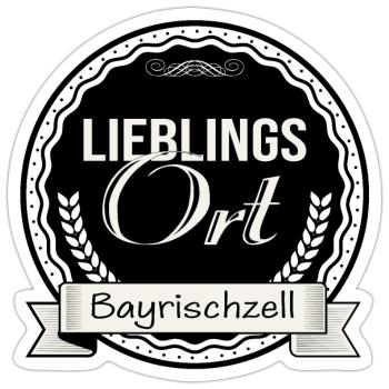 Lieblingsort Bayrischzell - Sticker Größe S (10 x 10 cm) - Mattweiß - Vorne